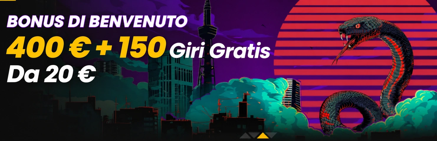 Banner del bonus di benvenuto di Wild Tokyo Casino